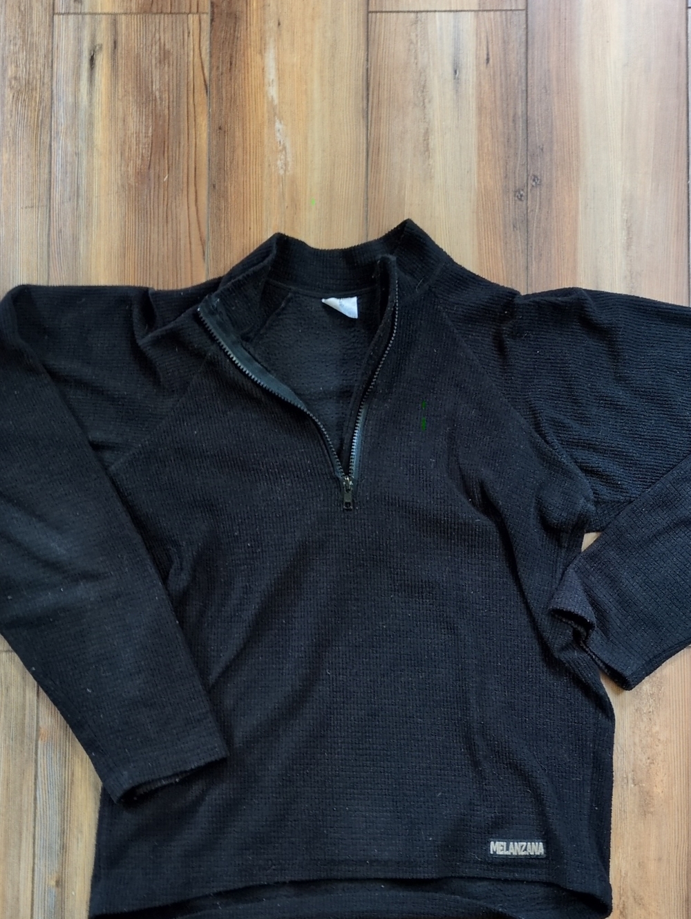 Rare Melanzana Black Quarter Zip
